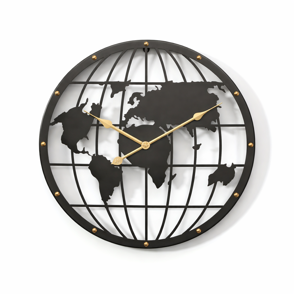 IRONLUXE – 40CM Openwork 2D Metal Wall Clock