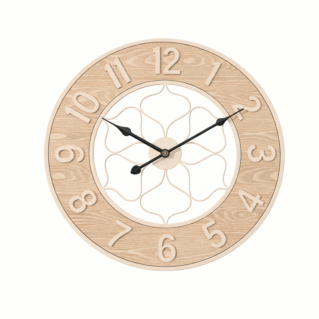 IRONWOOD CLOCK – Vintage Iron & Wood Wall Statement Clock