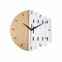 WOODFUSION CLOCK – Silent Retro Texture Statement Clock