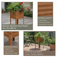 STEELTOWER – Weather-Resistant Modern Planter