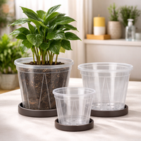 CLEARSPROUT SET – Transparent Pots for Easy Root Monitoring and Healthy Plant Growth