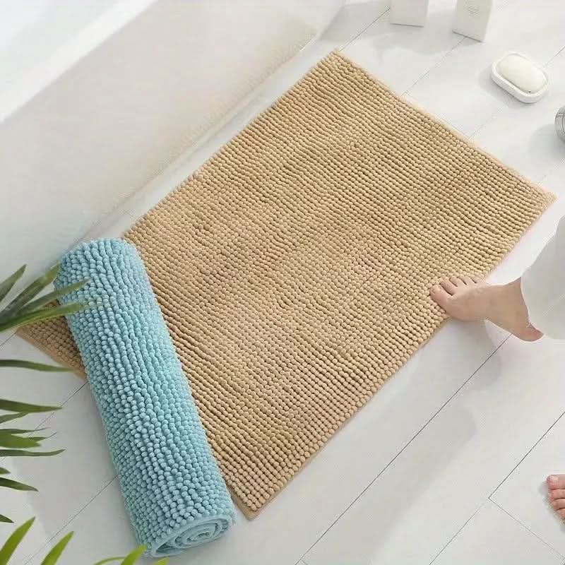 Chenille Bath Mat - Non-Slip, Soft & Absorbent Bathroom Rug for Comfort 3