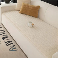 Chic Thick Plush Sofa Cover - Soft, Scratch-Resistant Couch Slipcover for Dogs 6