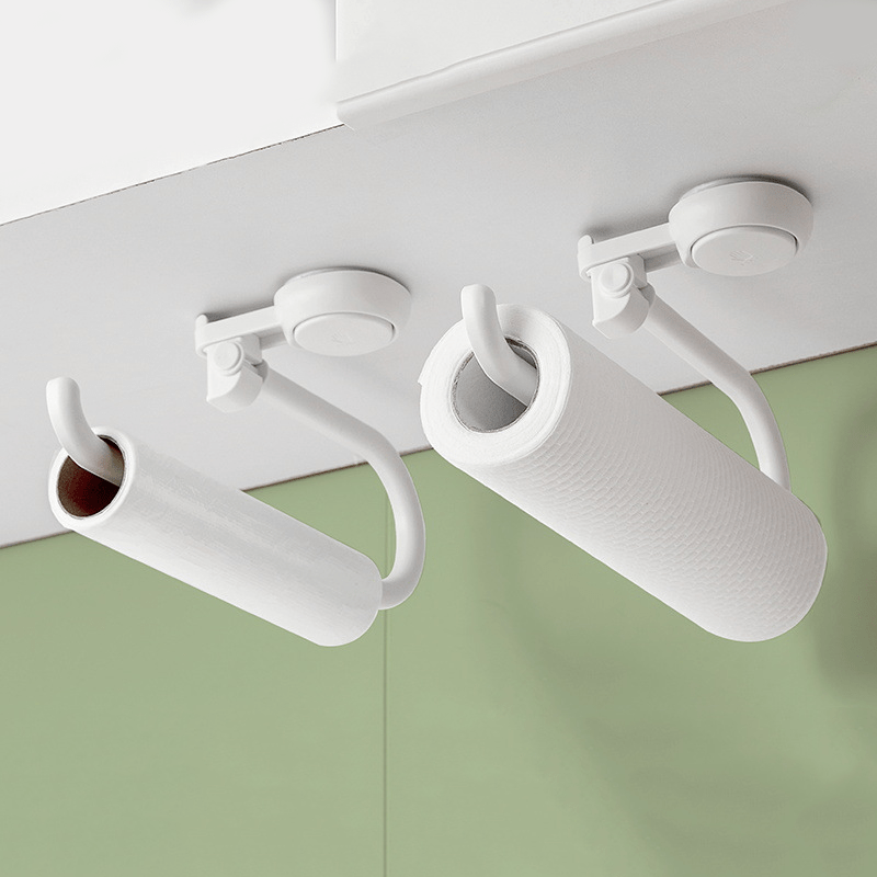Cloth Strong - Drill-Free Stainless Steel Toilet Paper Holder Stand with Strong Suction 3