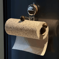 Cloth Strong - Drill-Free Stainless Steel Toilet Paper Holder Stand with Strong Suction 5