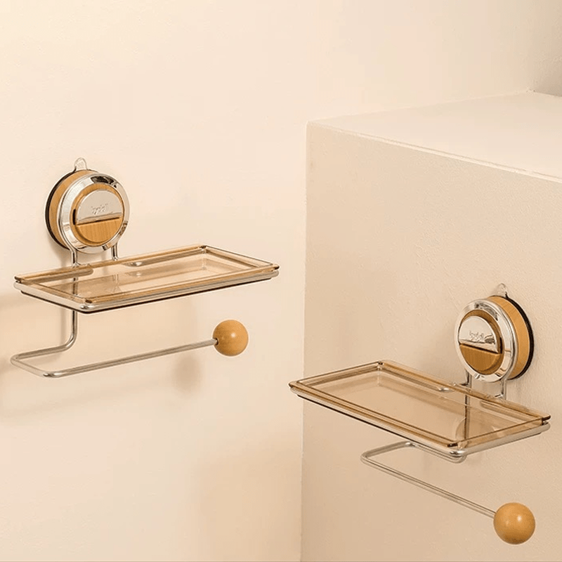 Cloth Strong - Drill-Free Stainless Steel Toilet Paper Holder Stand with Strong Suction 7