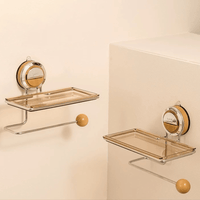 Cloth Strong - Drill-Free Stainless Steel Toilet Paper Holder Stand with Strong Suction 7