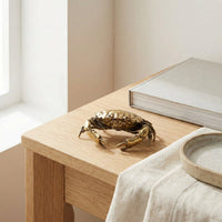 Coastal Charm Brass Crab Figurine - Elegant Home Decor Accent for Coastal Living 2
