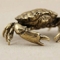 Coastal Charm Brass Crab Figurine - Elegant Home Decor Accent for Coastal Living 3