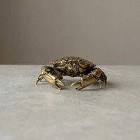 Coastal Charm Brass Crab Figurine - Elegant Home Decor Accent for Coastal Living 4