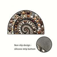 Coastal Spiral - Ocean-Inspired Doormat with Non-Slip Surface for Entryway 7