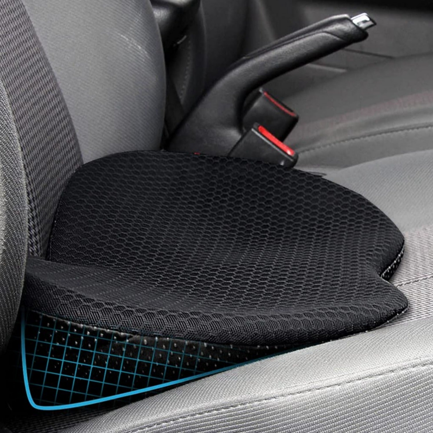 ComfortBoost - Car Seat Cushion with Lumbar Support for Enhanced Comfort 1