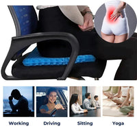 ComfortEase - Orthopedic Gel Seat Cushion for Tailbone & Lower Back Support 6