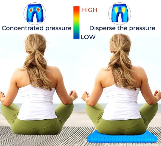 ComfortEase - Orthopedic Gel Seat Cushion for Tailbone & Lower Back Support 7