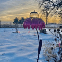 Coneflower Bird Feeder - Durable Metal Design, Weather Resistant, Easy Refilling 4