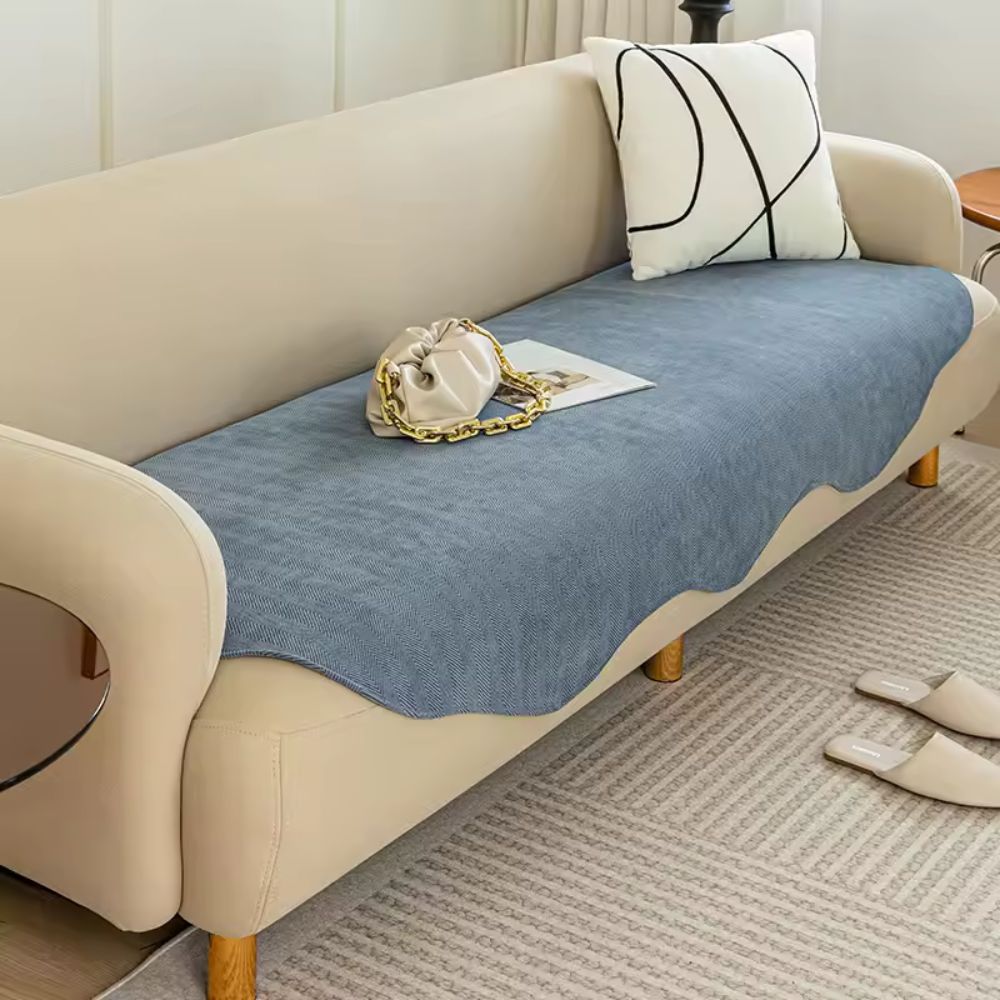 ContourFit - Plush Sofa Cover, Non-Slip Couch Slipcover for All Seasons 0
