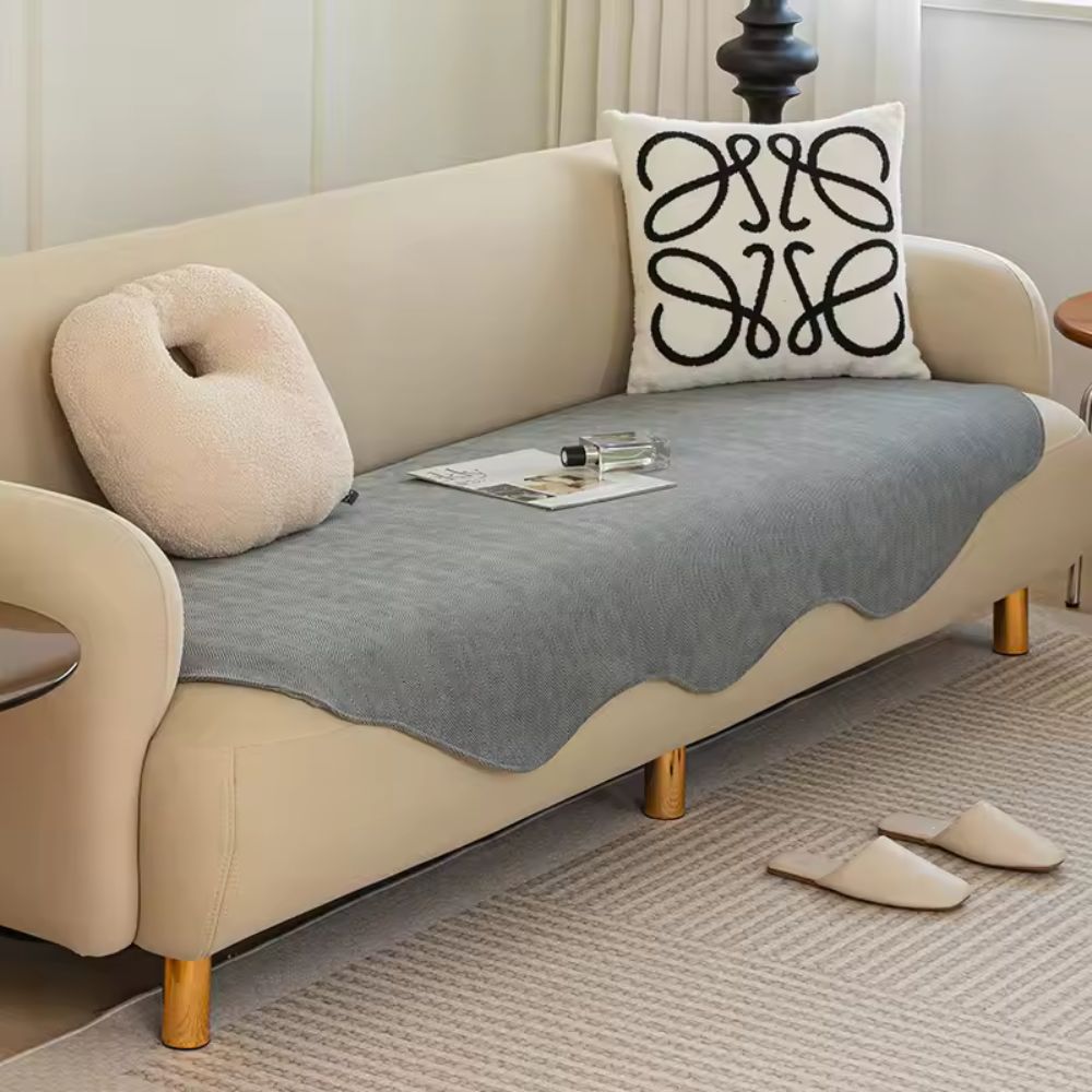 ContourFit - Plush Sofa Cover, Non-Slip Couch Slipcover for All Seasons 2
