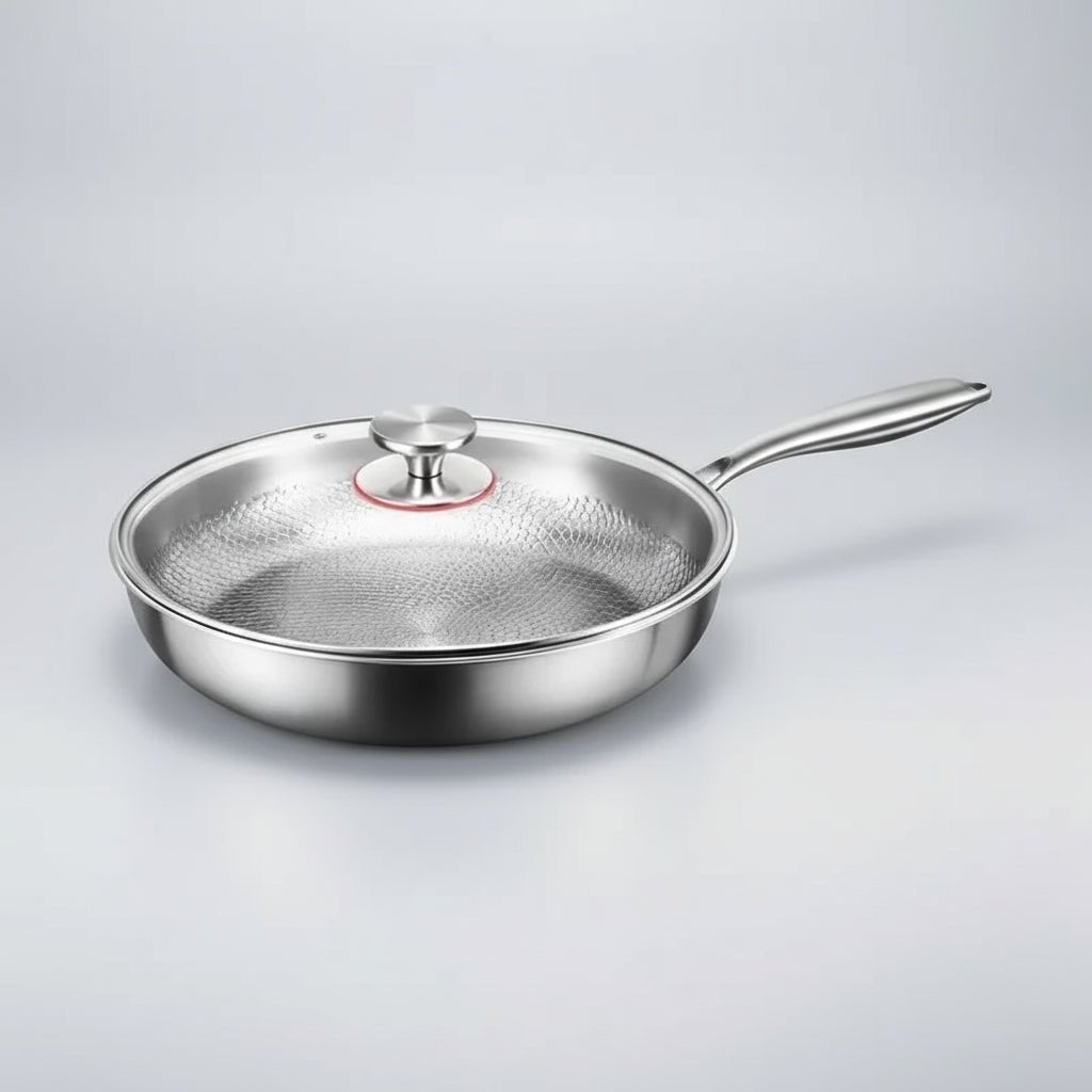 CookVion - Titanium Hammered Non-Stick Frying Pan for Induction Cooking 6