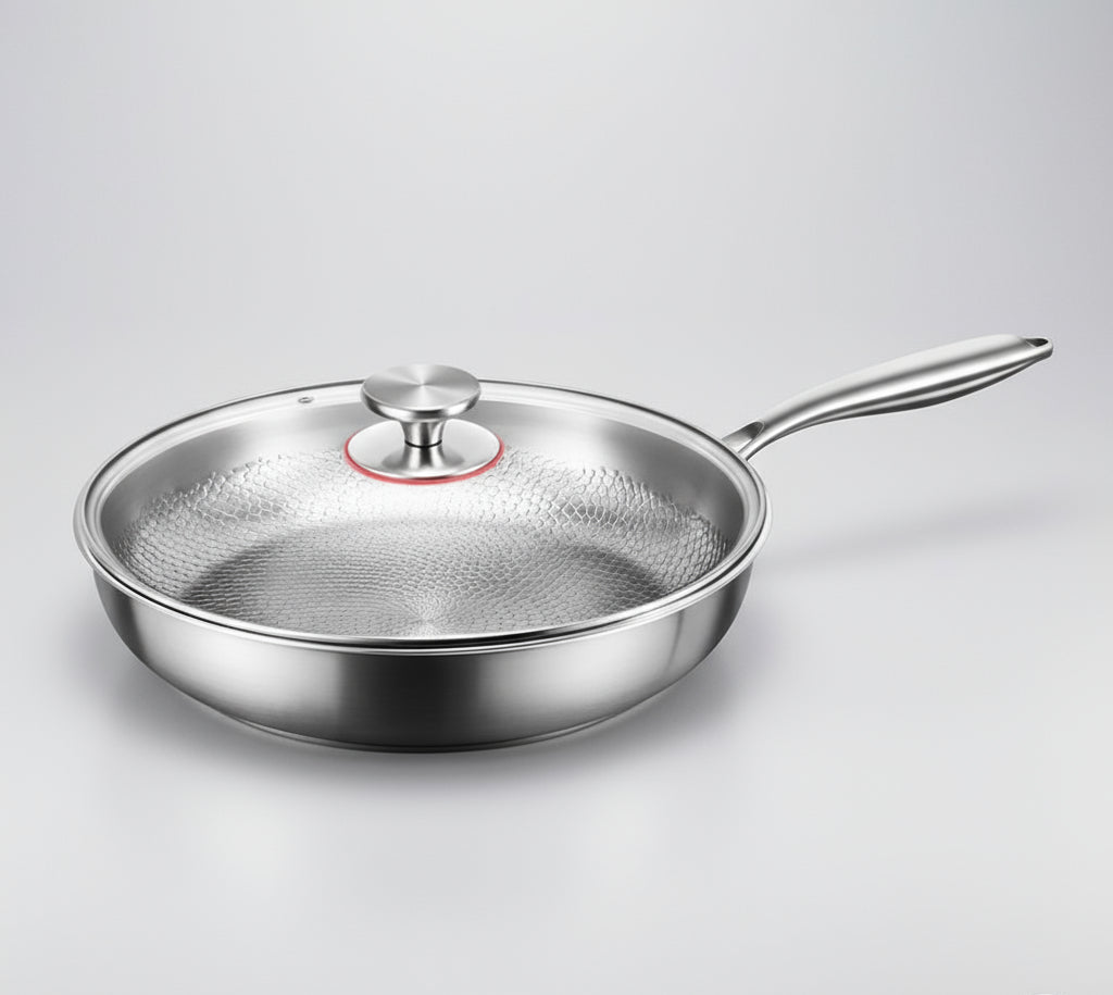 CookVion - Titanium Hammered Non-Stick Frying Pan for Induction Cooking 9