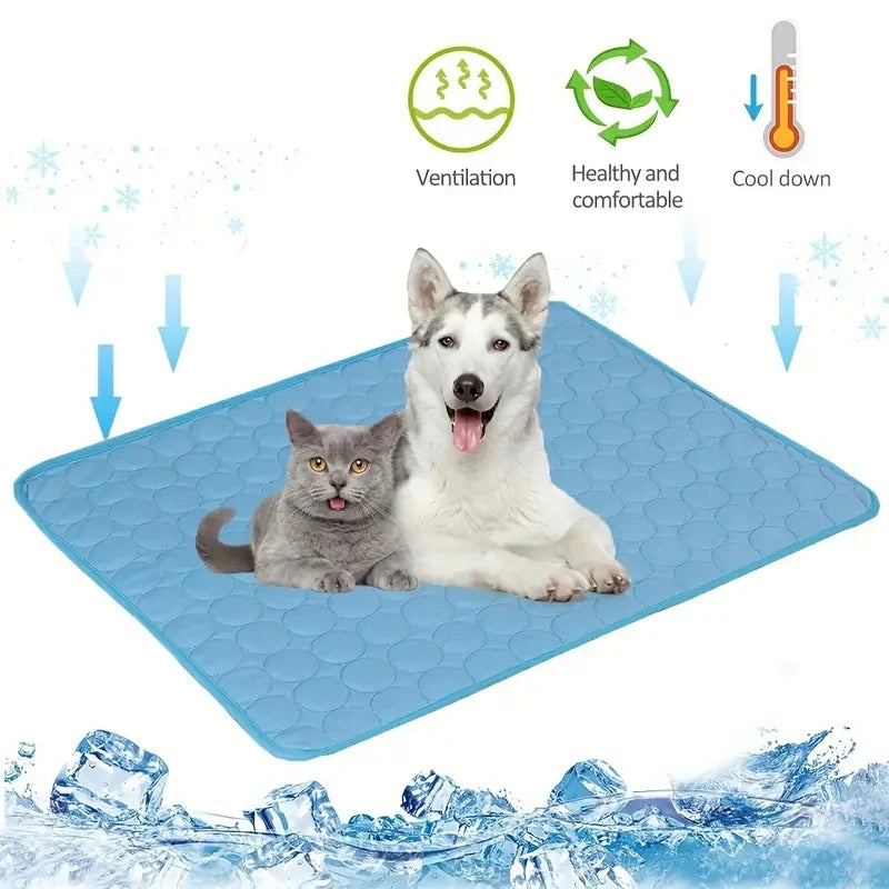 Cooling Dog Mat - Extra Large Cooling Pet Bed for Dogs & Cats, Durable, Easy to Clean 0