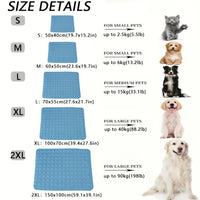 Cooling Dog Mat - Extra Large Cooling Pet Bed for Dogs & Cats, Durable, Easy to Clean 1