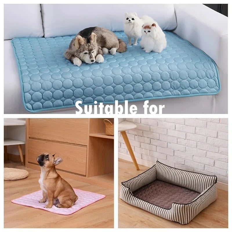 Cooling Dog Mat - Extra Large Cooling Pet Bed for Dogs & Cats, Durable, Easy to Clean 3