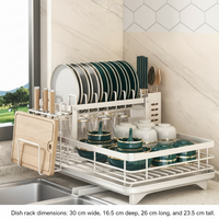 MODULKITCH – Foldable Stainless Steel Dish Rack for Compact & Stylish Kitchens