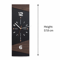 TIMBEREDGE – Modern Wooden Wall Clock with Bold Contrast