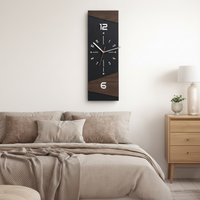TIMBEREDGE – Modern Wooden Wall Clock with Bold Contrast