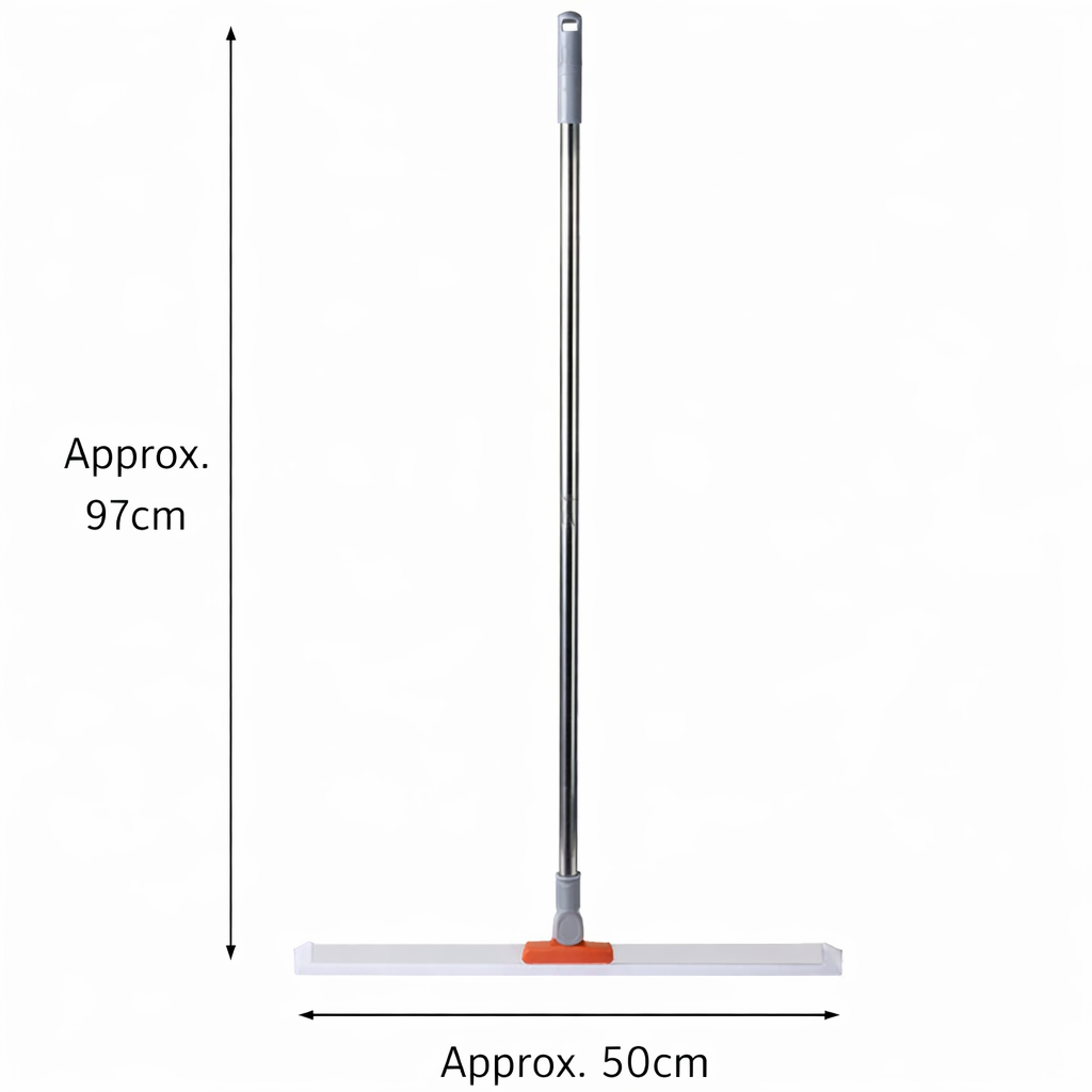 AQUAMOP - Water & Dust Scraper Broom for Bathroom, Glass, and Floors