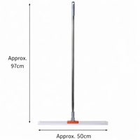 AQUAMOP - Water & Dust Scraper Broom for Bathroom, Glass, and Floors