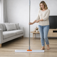 AQUAMOP - Water & Dust Scraper Broom for Bathroom, Glass, and Floors