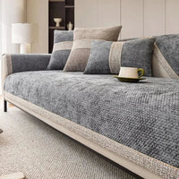 CouchTect - Stylish Linen Couch Cover for Dogs with Non-Slip Backing 2