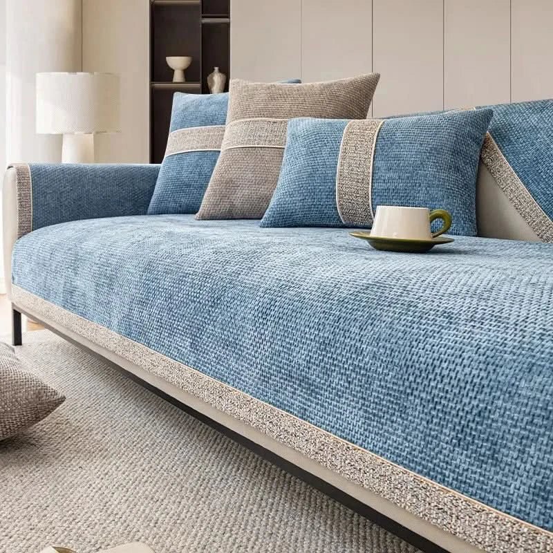 CouchTect - Stylish Linen Couch Cover for Dogs with Non-Slip Backing 3