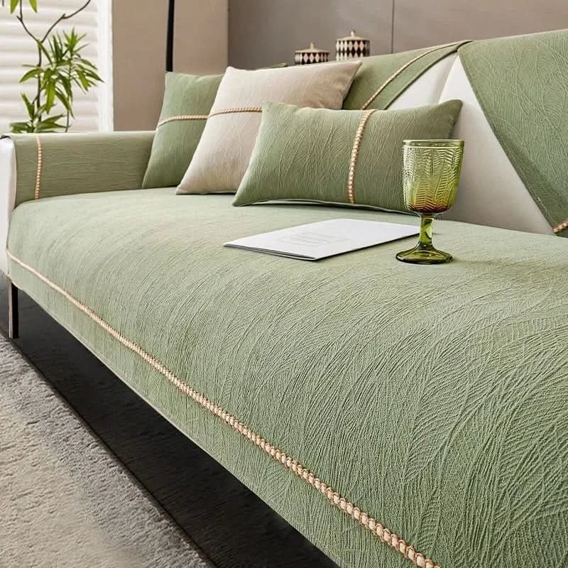 CouchTect - Stylish Linen Couch Cover for Dogs with Non-Slip Backing 5