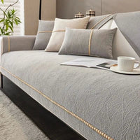 CouchTect - Stylish Linen Couch Cover for Dogs with Non-Slip Backing 9