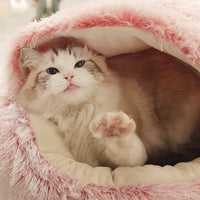Cozy Cat Bed - Semi-Enclosed Cat Cave with Plush Filling for Ultimate Comfort 4