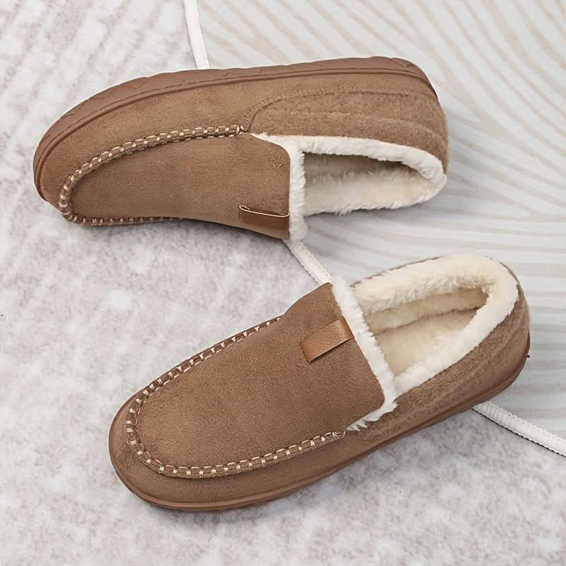 Cozy Comfort - Men's Warm Synthetic Wool Loafers for Home Use in Winter 10