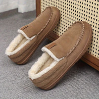 Cozy Comfort - Men's Warm Synthetic Wool Loafers for Home Use in Winter 3