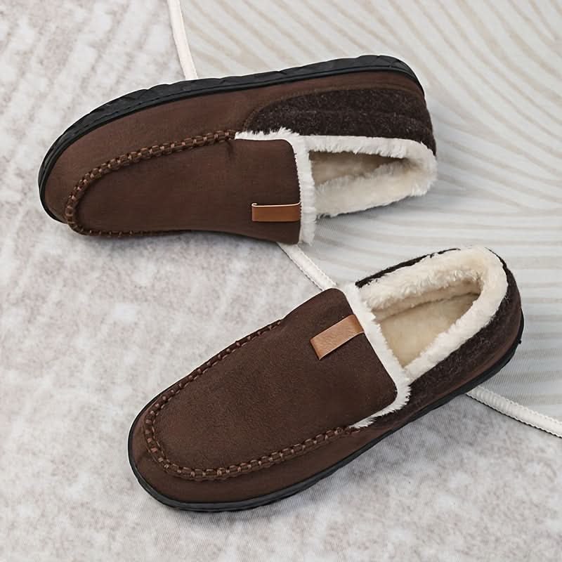 Cozy Comfort - Men's Warm Synthetic Wool Loafers for Home Use in Winter 9