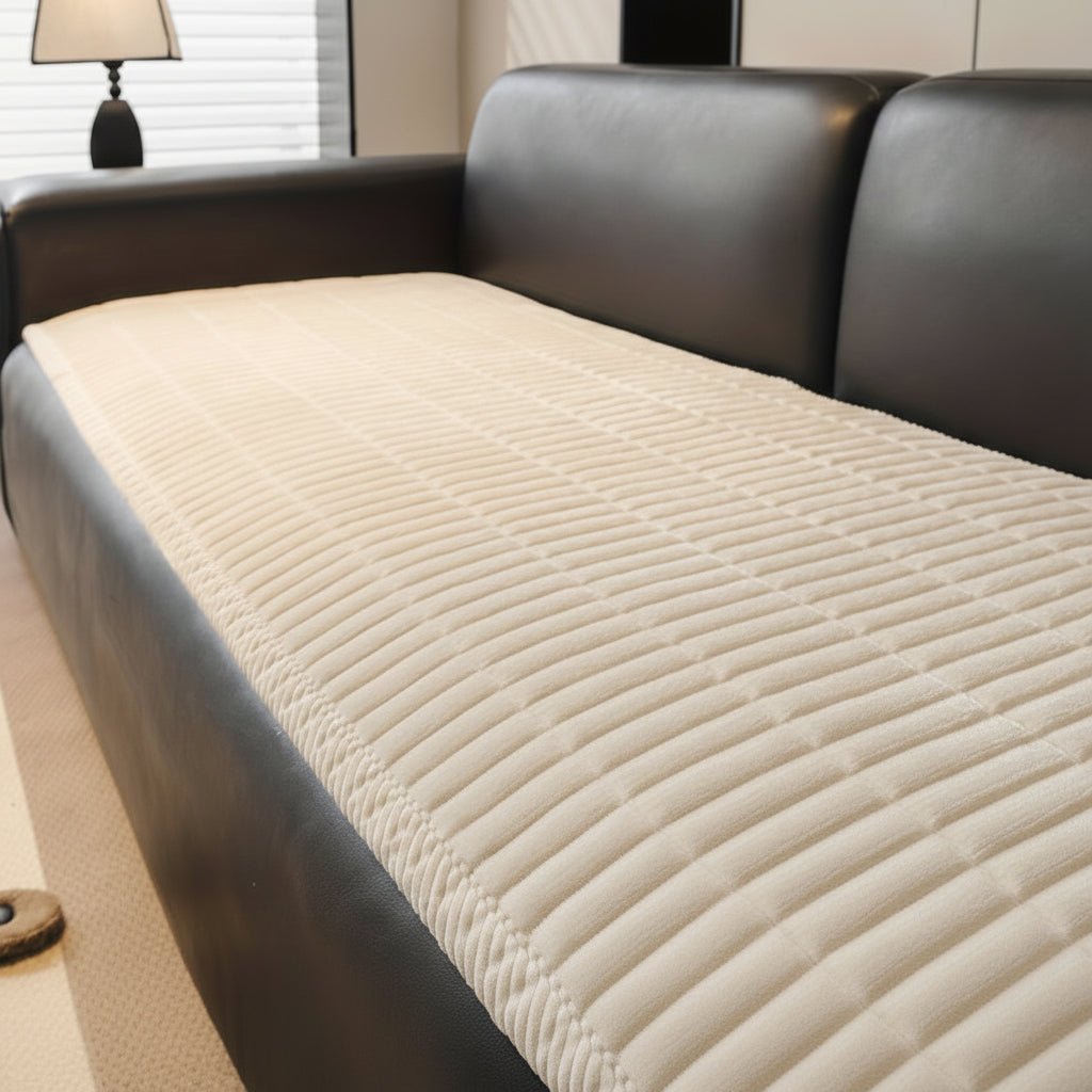 Cozy Quilted Microfiber Sofa Cover - Ultimate Protection & Comfort for Pets 0