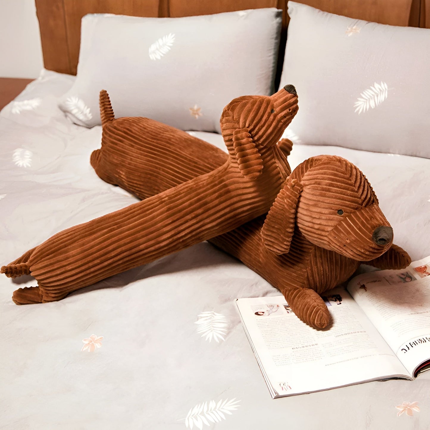 DaxiRest - Ergonomic Dachshund Plush Pillow for Cuddly Comfort & Support 0