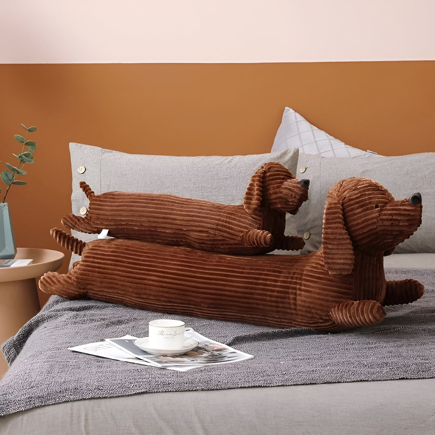 DaxiRest - Ergonomic Dachshund Plush Pillow for Cuddly Comfort & Support 2