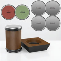 Diasharp Rolling Knife Sharpener Set with Diamond Grinder & Wooden Base 6