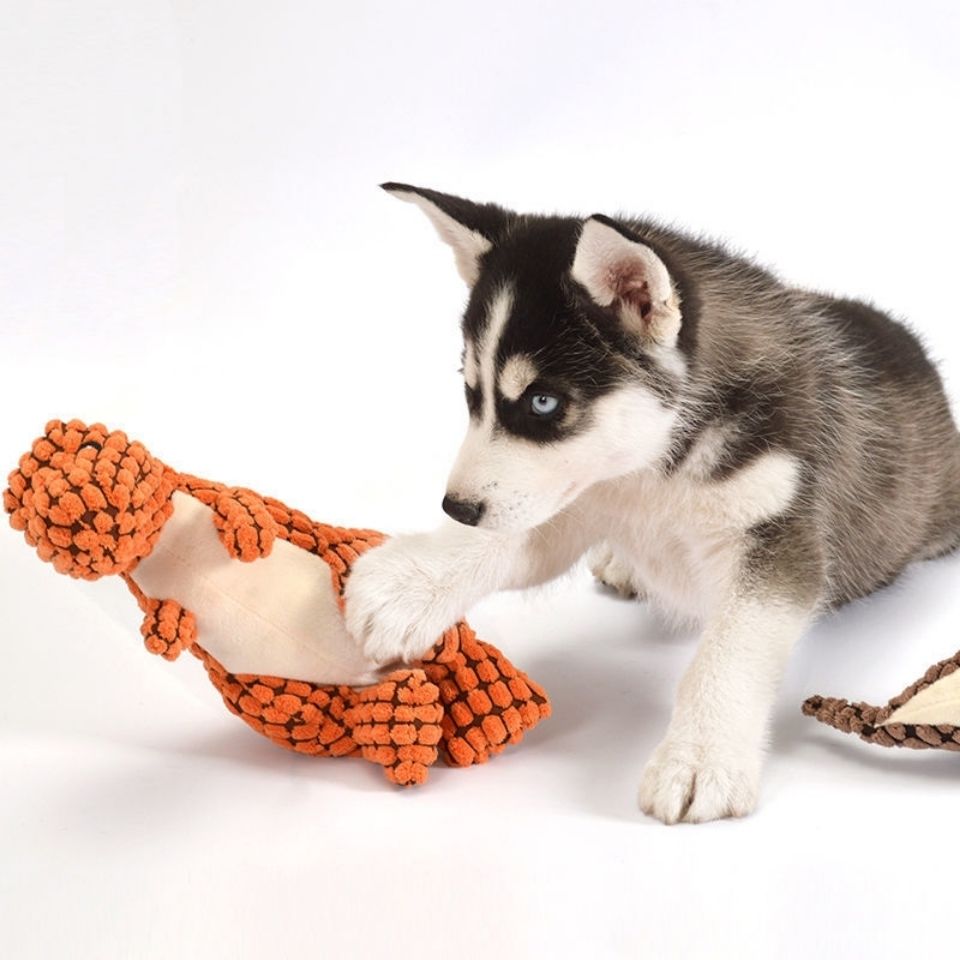 DinoPet - Indestructible Plush Dog Toy for Aggressive Chewers, 35cm 4