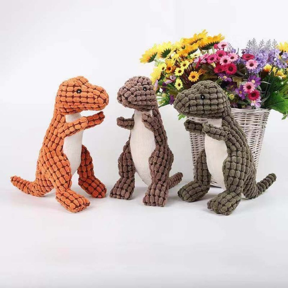 DinoPet - Indestructible Plush Dog Toy for Aggressive Chewers, 35cm 5