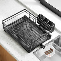 DrainFlow - Large Dish Drying Rack with Integrated Drip Tray for Efficient Drying 6