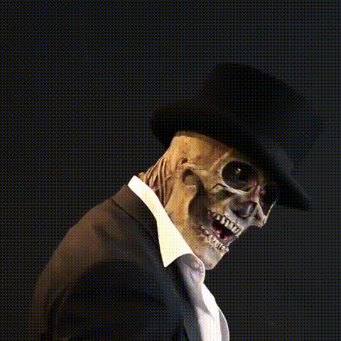 Dreadskull - Hyper-Realistic Skeleton Mask with Hat for Halloween Events 4