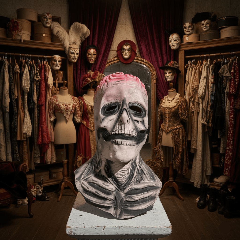 Dreadskull - Hyper-Realistic Skeleton Mask with Hat for Halloween Events 9