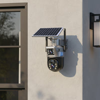 DualGuard Solar 4K - Wireless security camera with solar panel & 360° all-round view 0